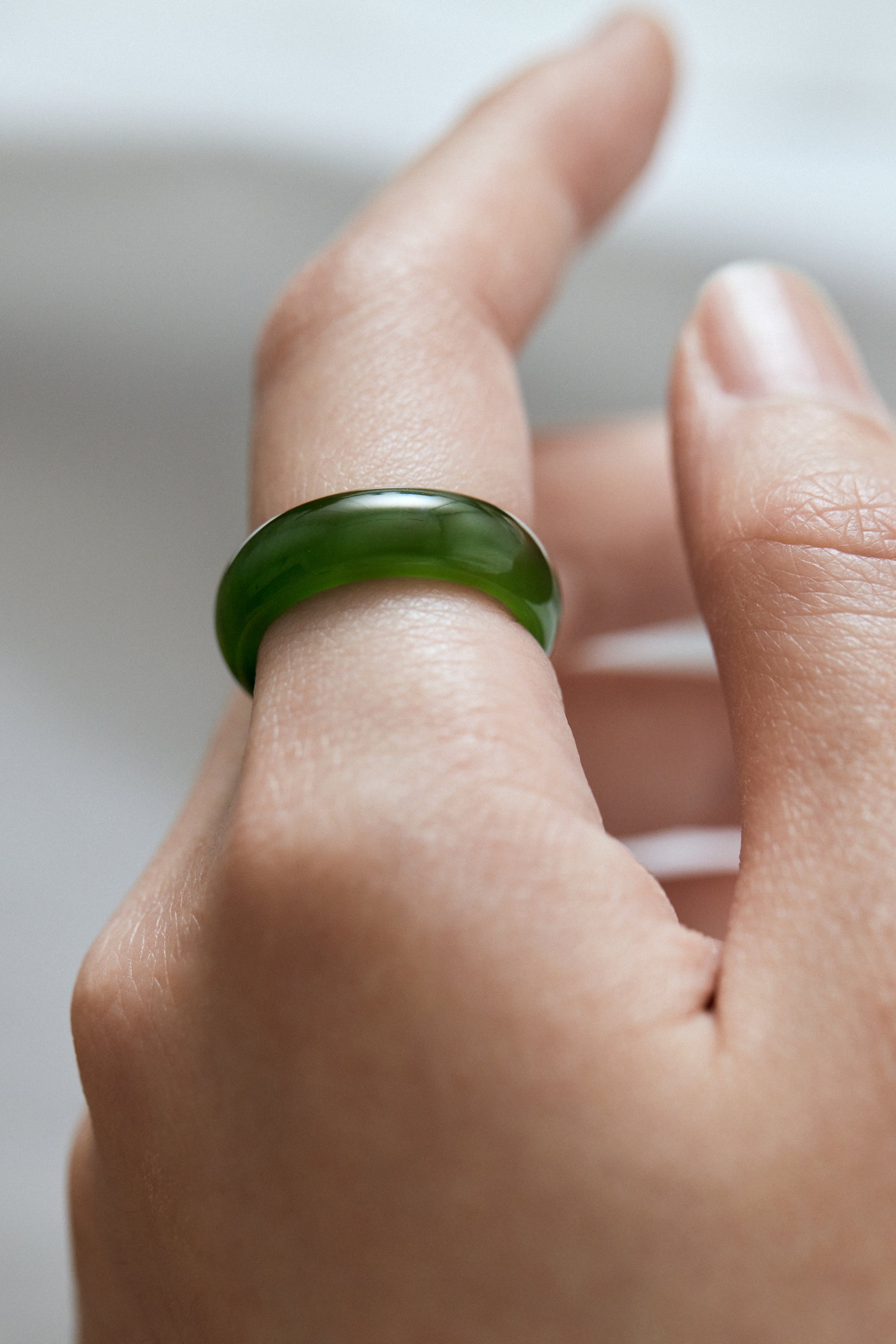 Cat's Eye Jade Ring Exclusive