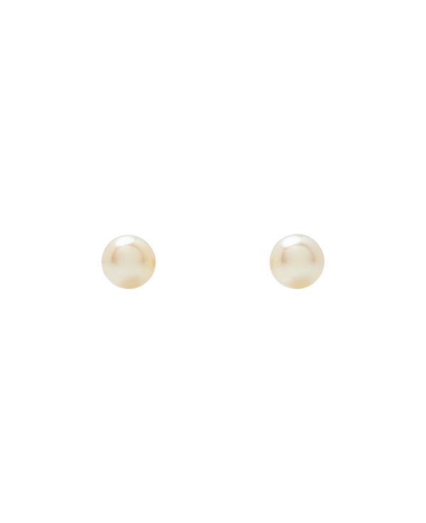 Champagne Gold Akoya Pearl Ear Studs