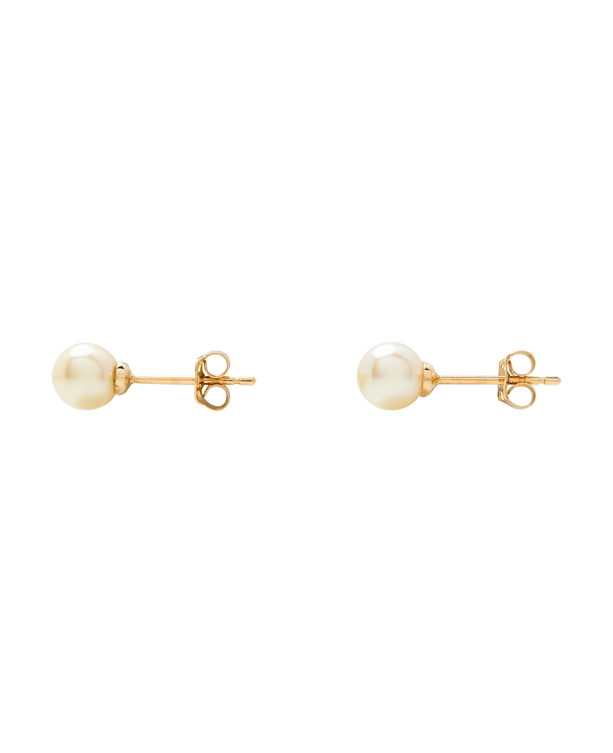Champagne Gold Akoya Pearl Ear Studs