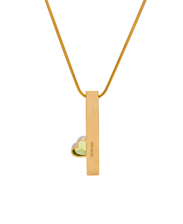 Peridot Rod Heart Pendant - Yukimoto