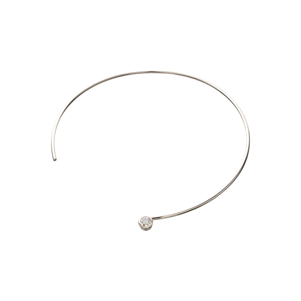 Rock Crystal Glimmer Solid Water Choker - Yukimoto