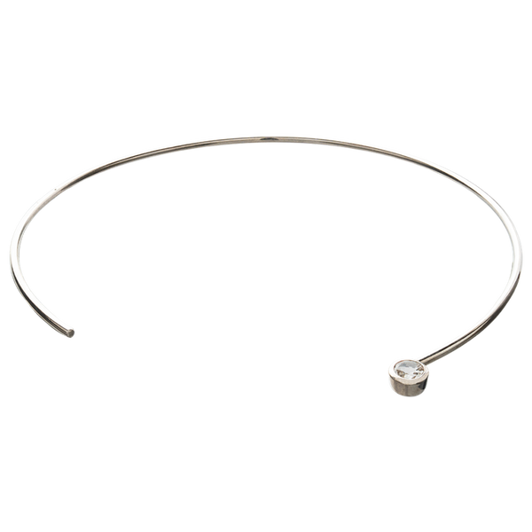 Rock Crystal Glimmer Solid Water Choker - Yukimoto