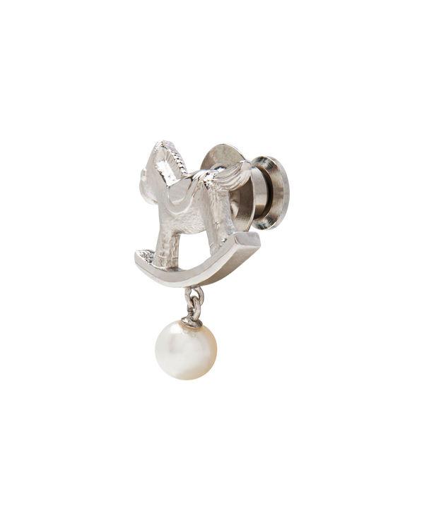 Rocking Pony Brooch With Akoya Pearl