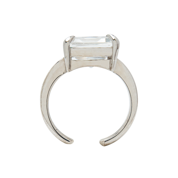 Rock Crystal Solid Water Ring - Yukimoto