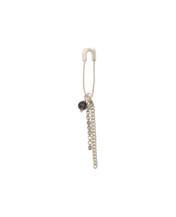 S7 Black Sovereign Pin Earring