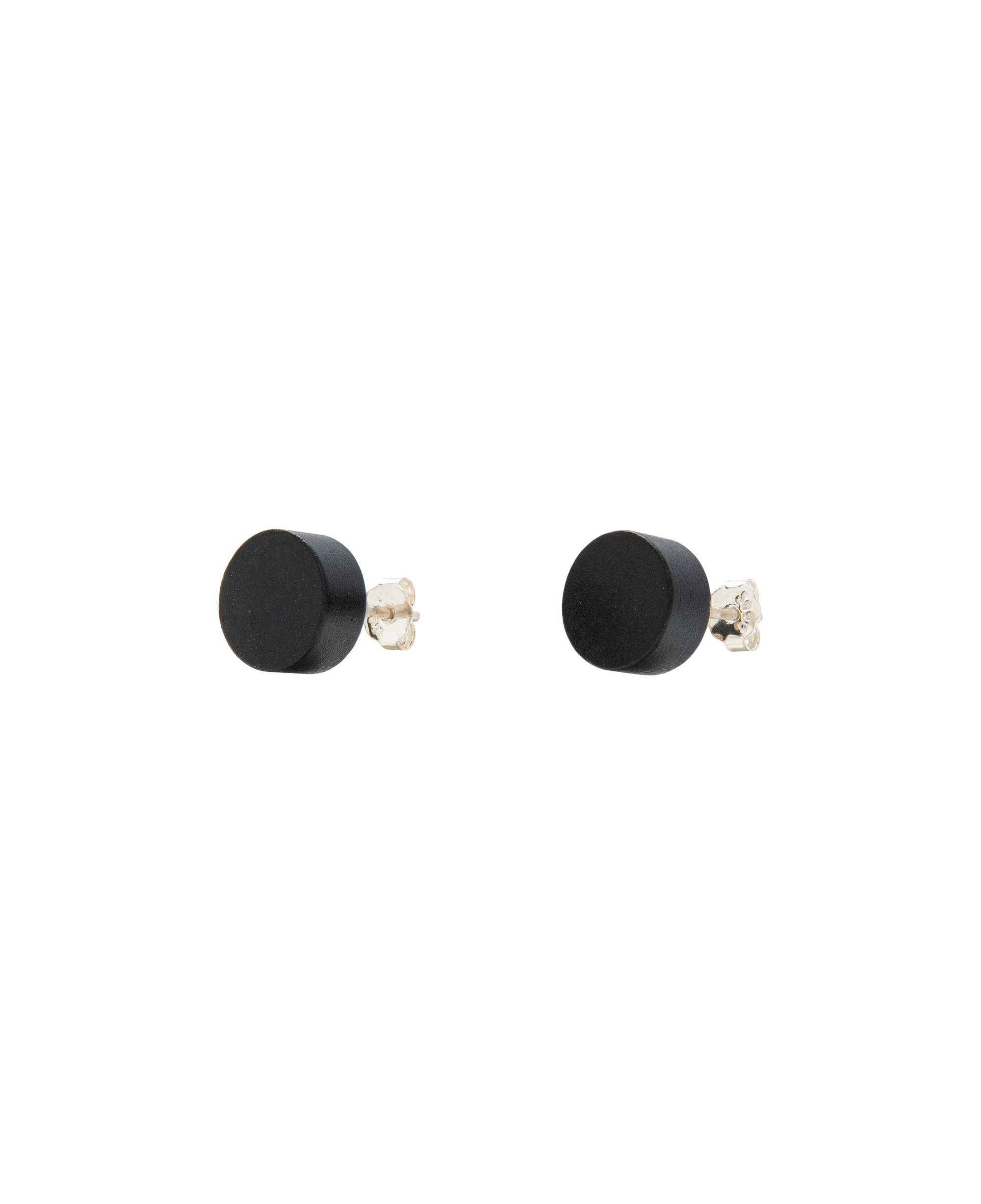 Ebony Wood Ear Studs