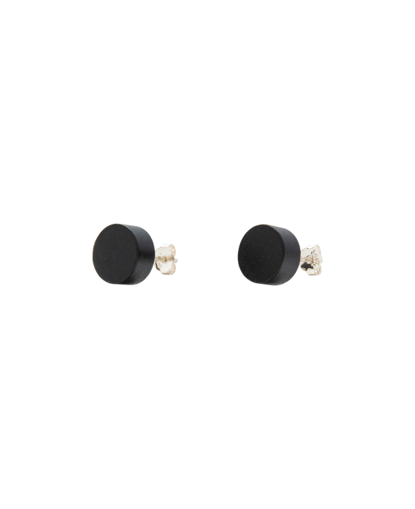Ebony Wood Ear Studs