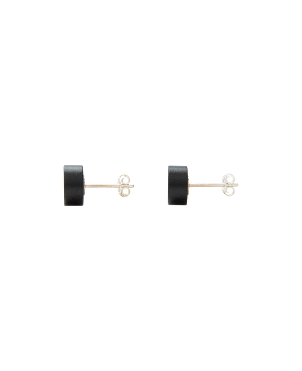 Ebony Wood Ear Studs