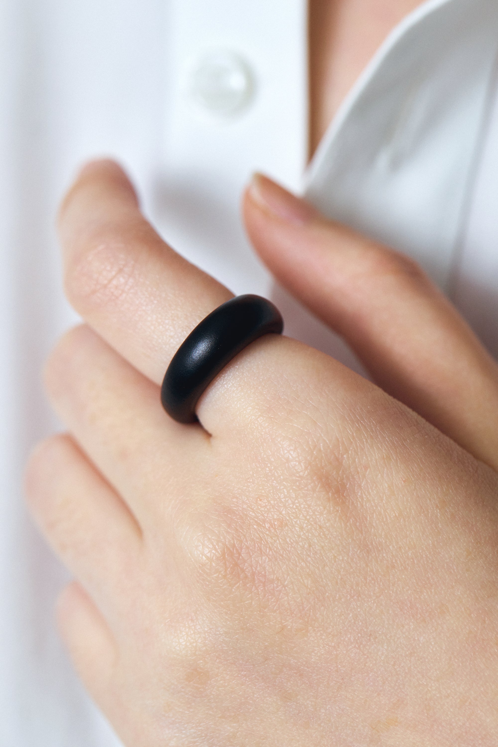 African Ebony Wood Ring