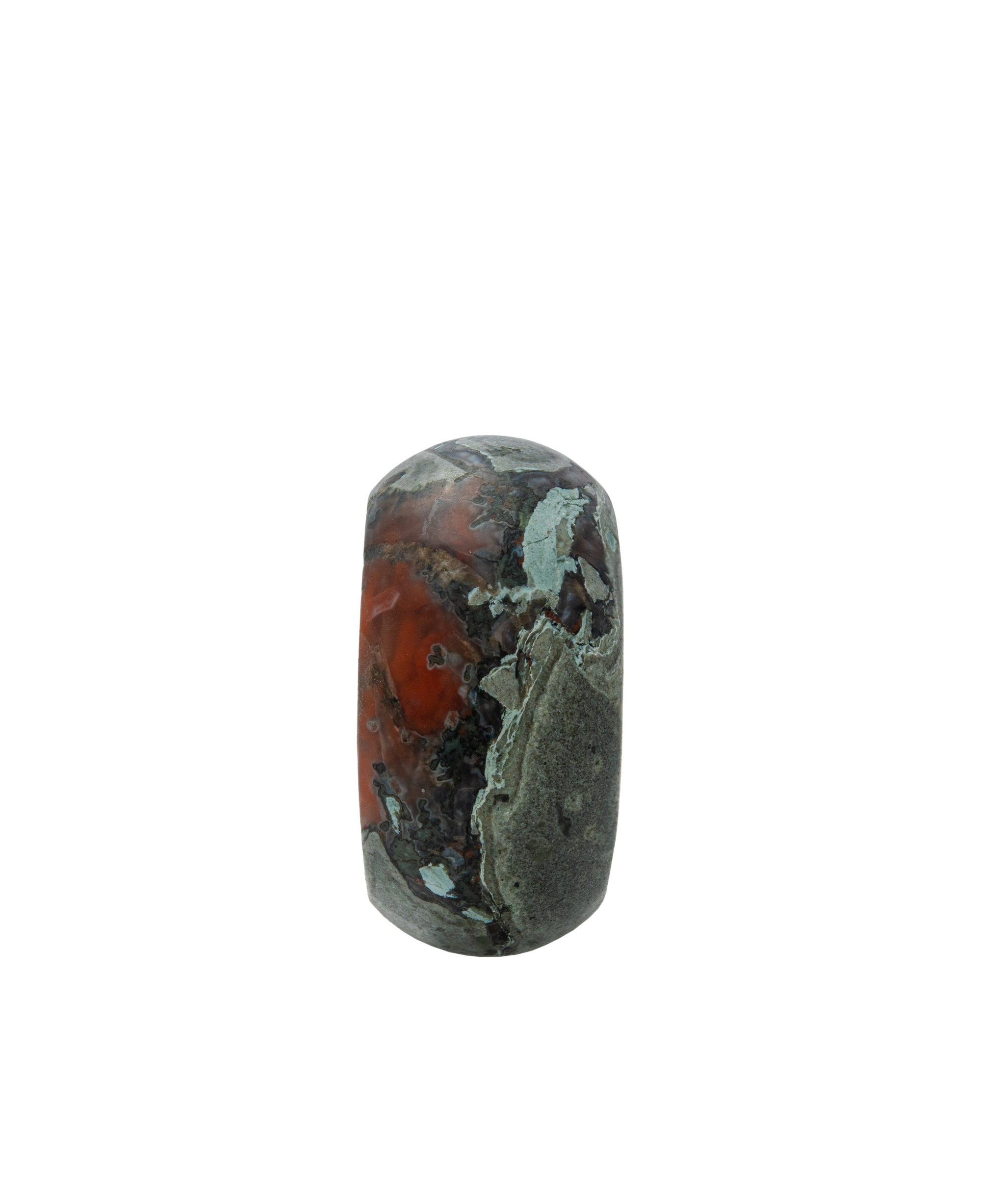 Fire Lava Bi-color Agate Ring