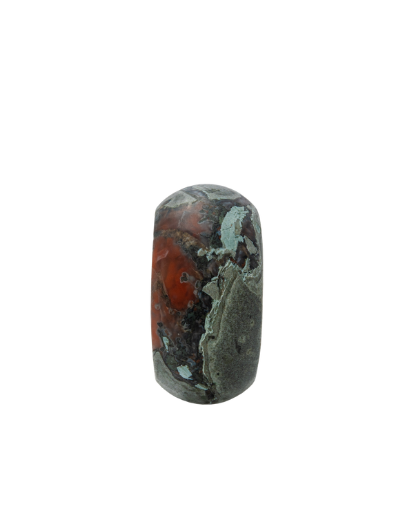 Fire Lava Bi-color Agate Ring