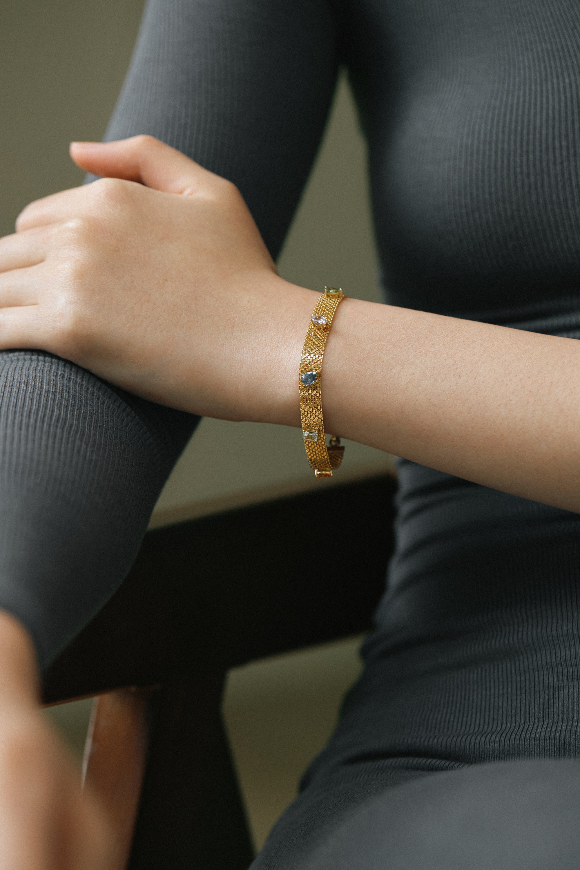 Fancy Sapphire Vintage Bracelet