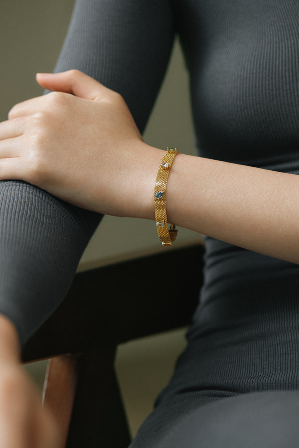 Fancy Sapphire Vintage Bracelet