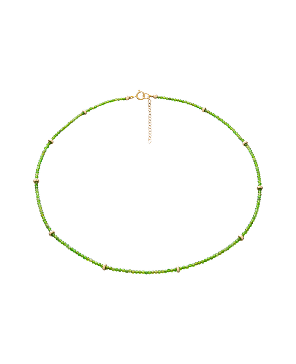 Hiddenite Faceted Necklace