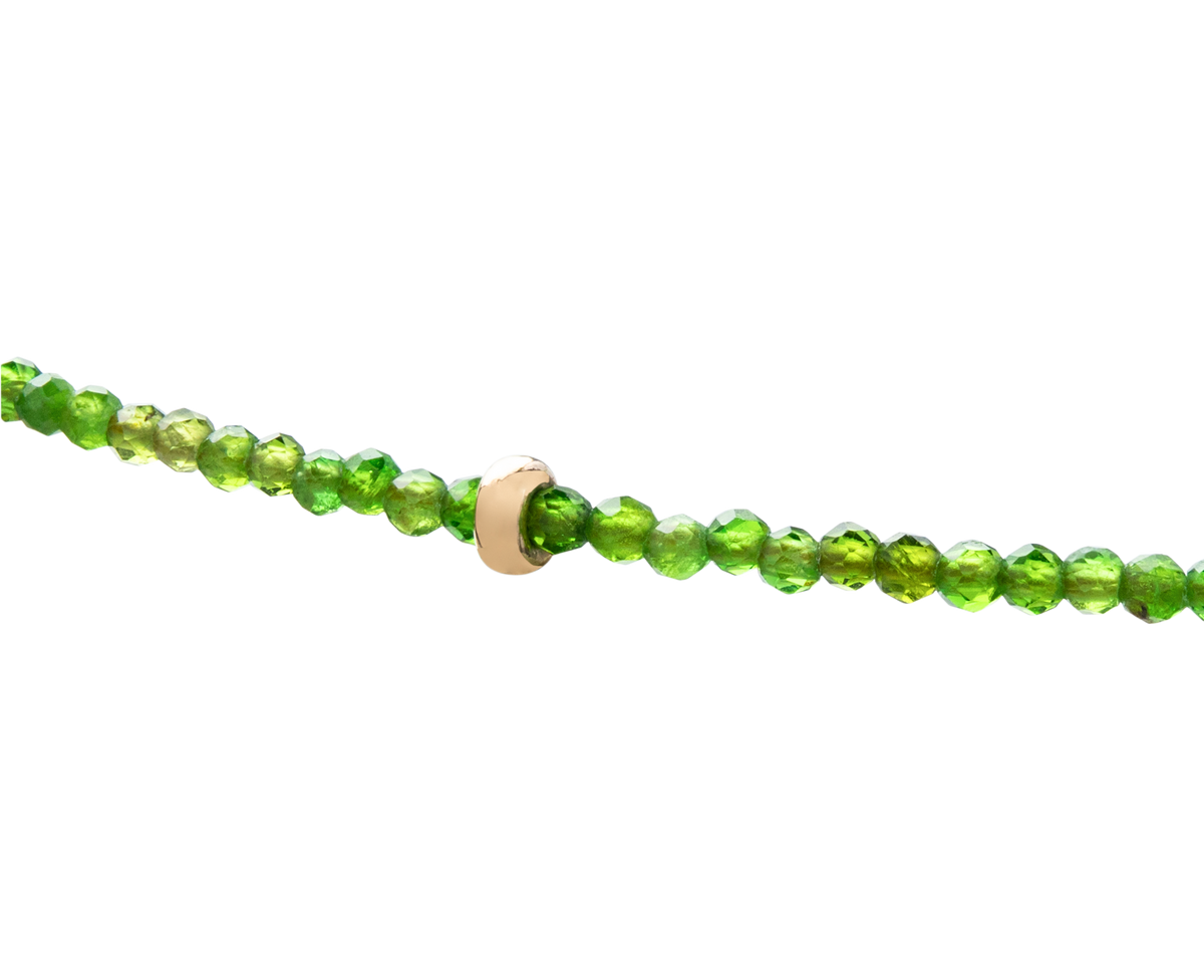 Hiddenite Faceted Necklace