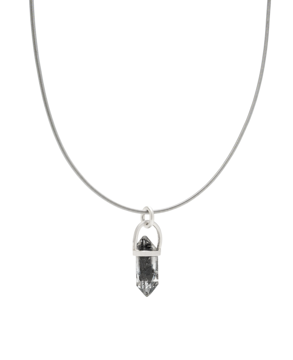 Black Herkimer Diamond Premium Pendant
