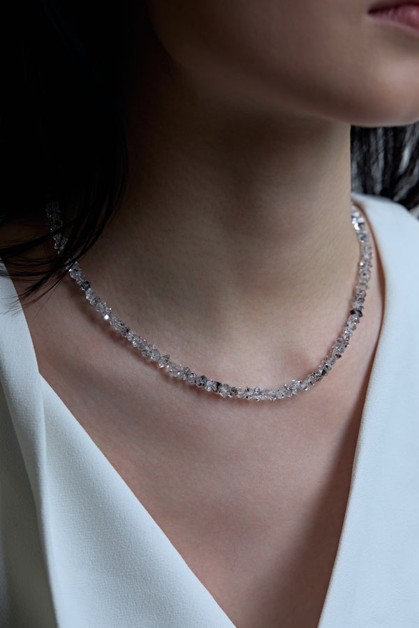 Black Herkimer Diamond Exclusive Necklace