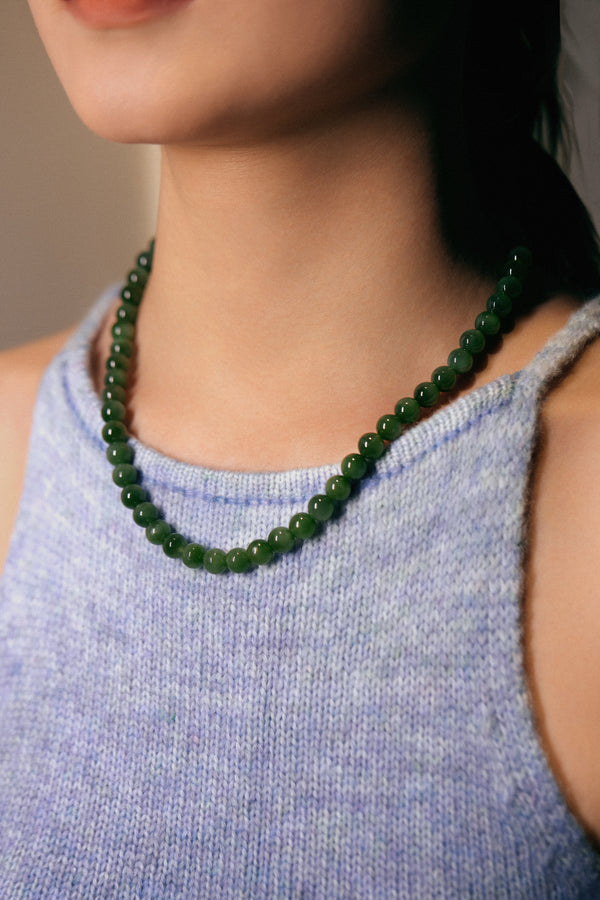 Apple Green Nephrite Jade Exclusive Necklace
