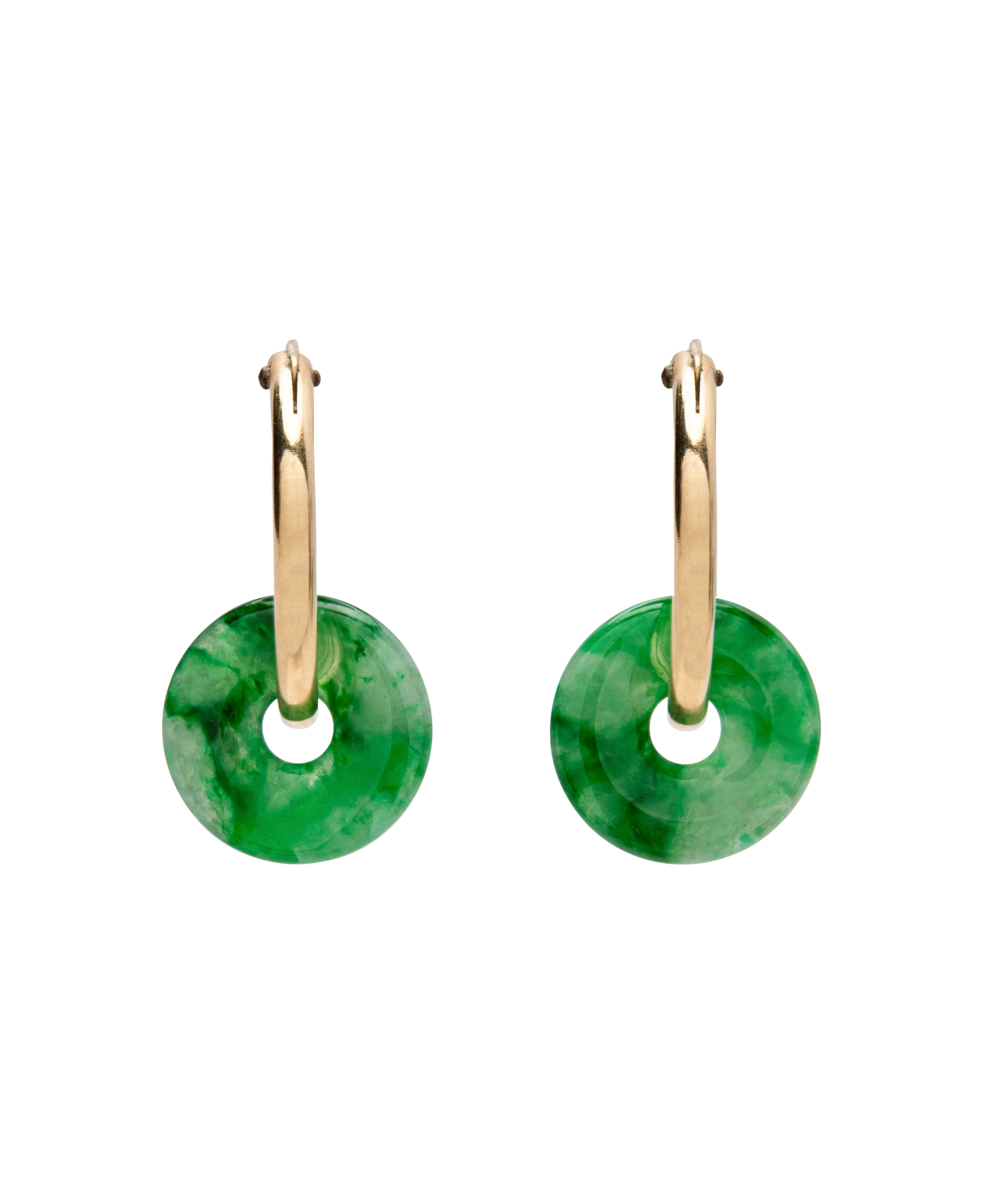 Jadeite Porcelain Pattern Donut Loose Stone