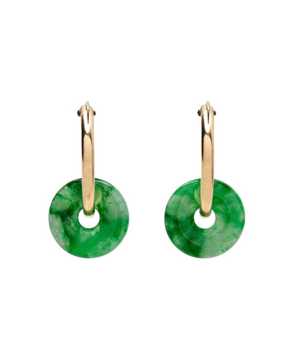 Jadeite Porcelain Pattern Donut Loose Stone