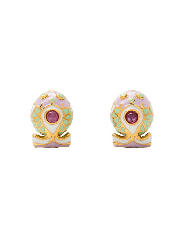 Koi Fish Enamel Ear Studs