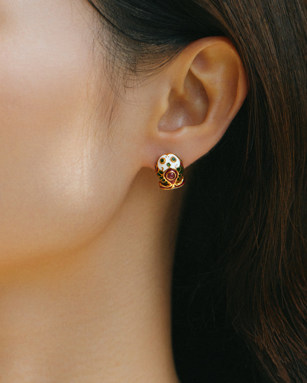 Koi Fish Enamel Ear Studs