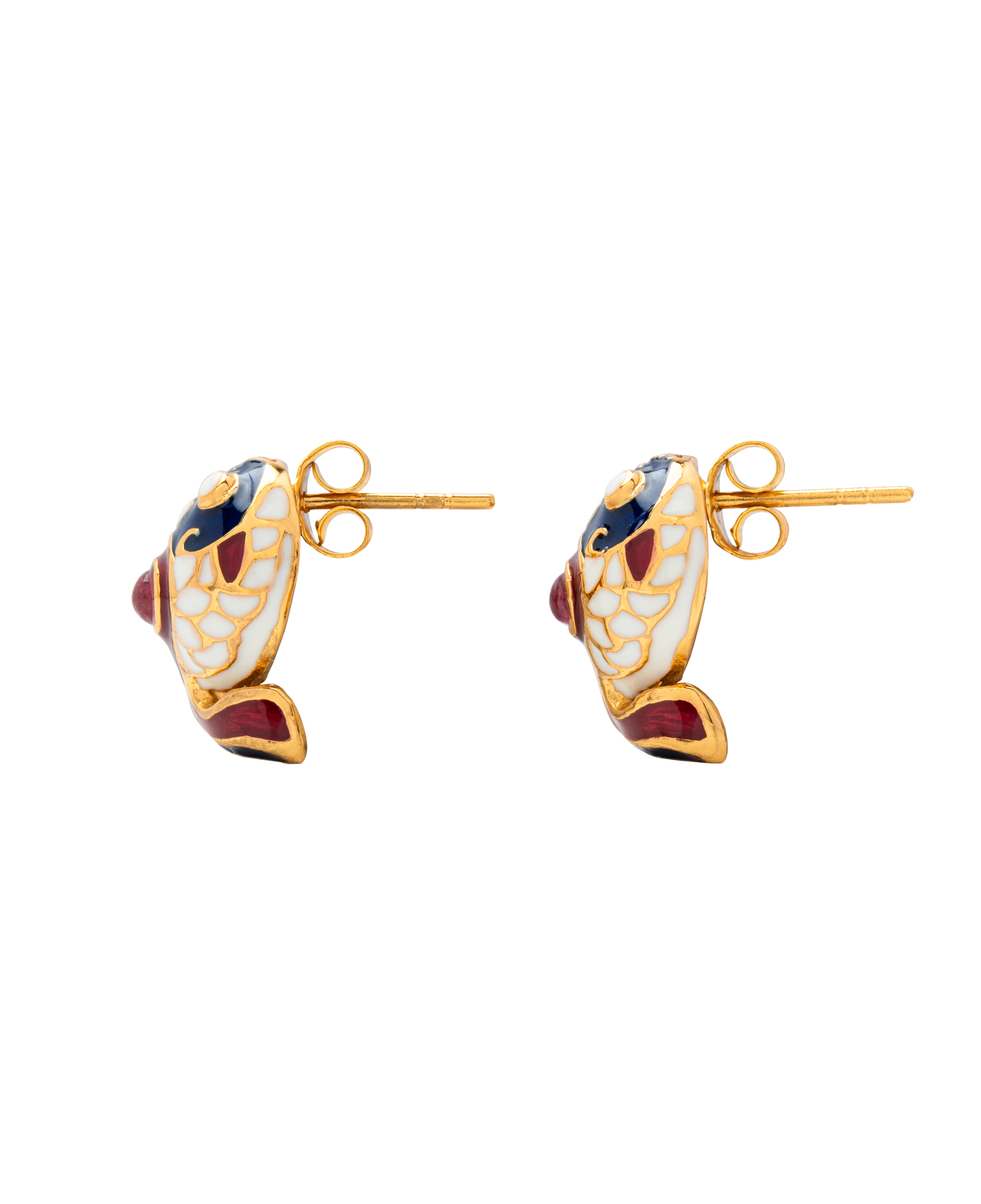 Koi Fish Enamel Ear Studs