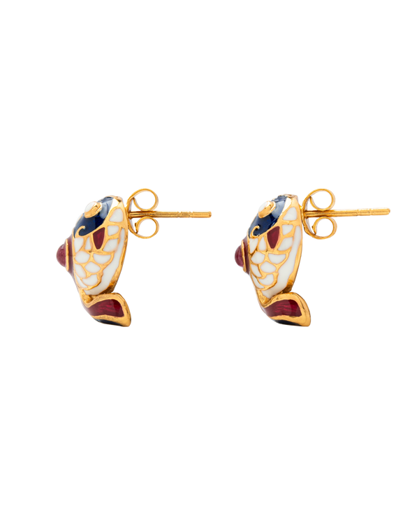 Koi Fish Enamel Ear Studs