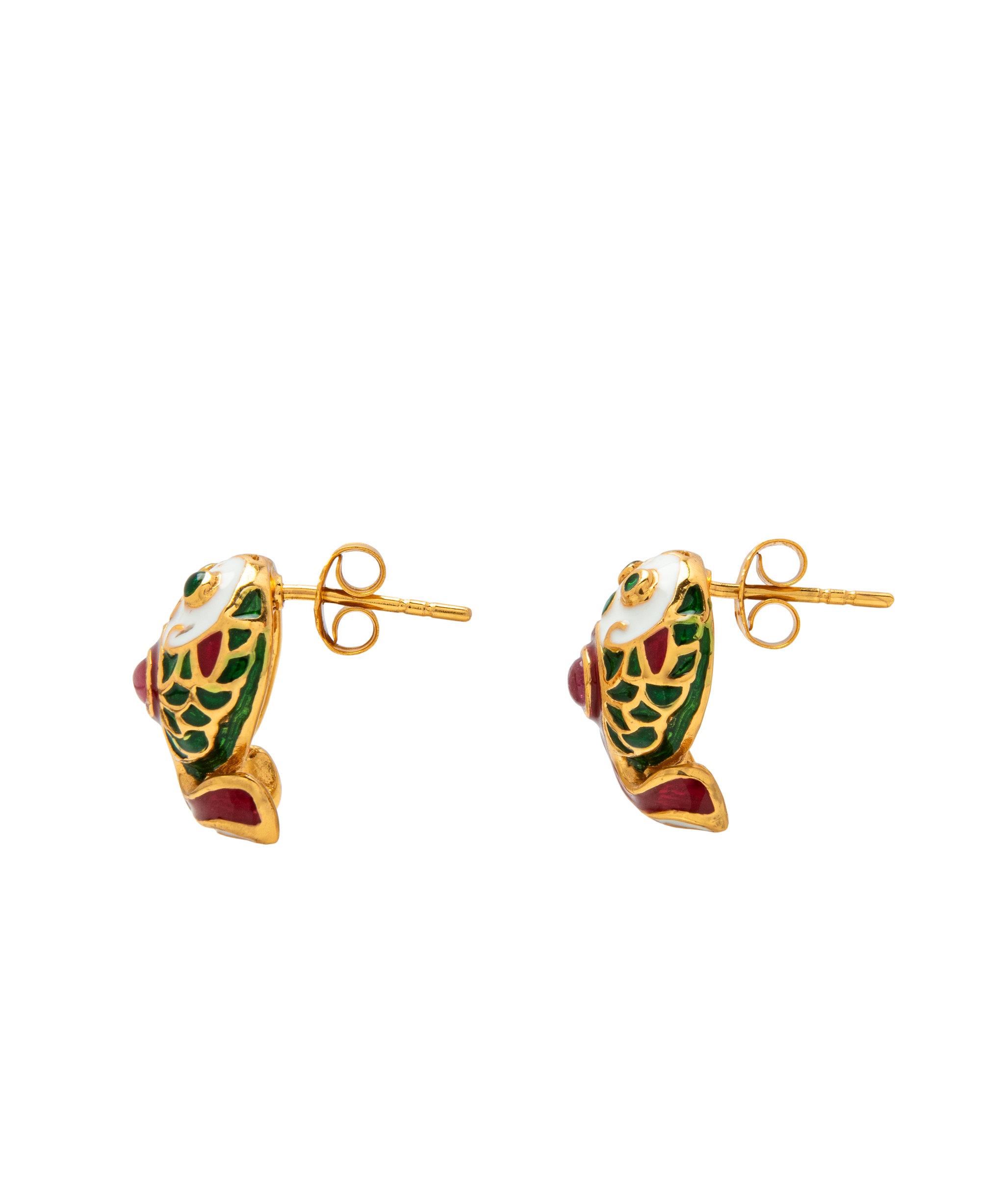 Koi Fish Enamel Ear Studs