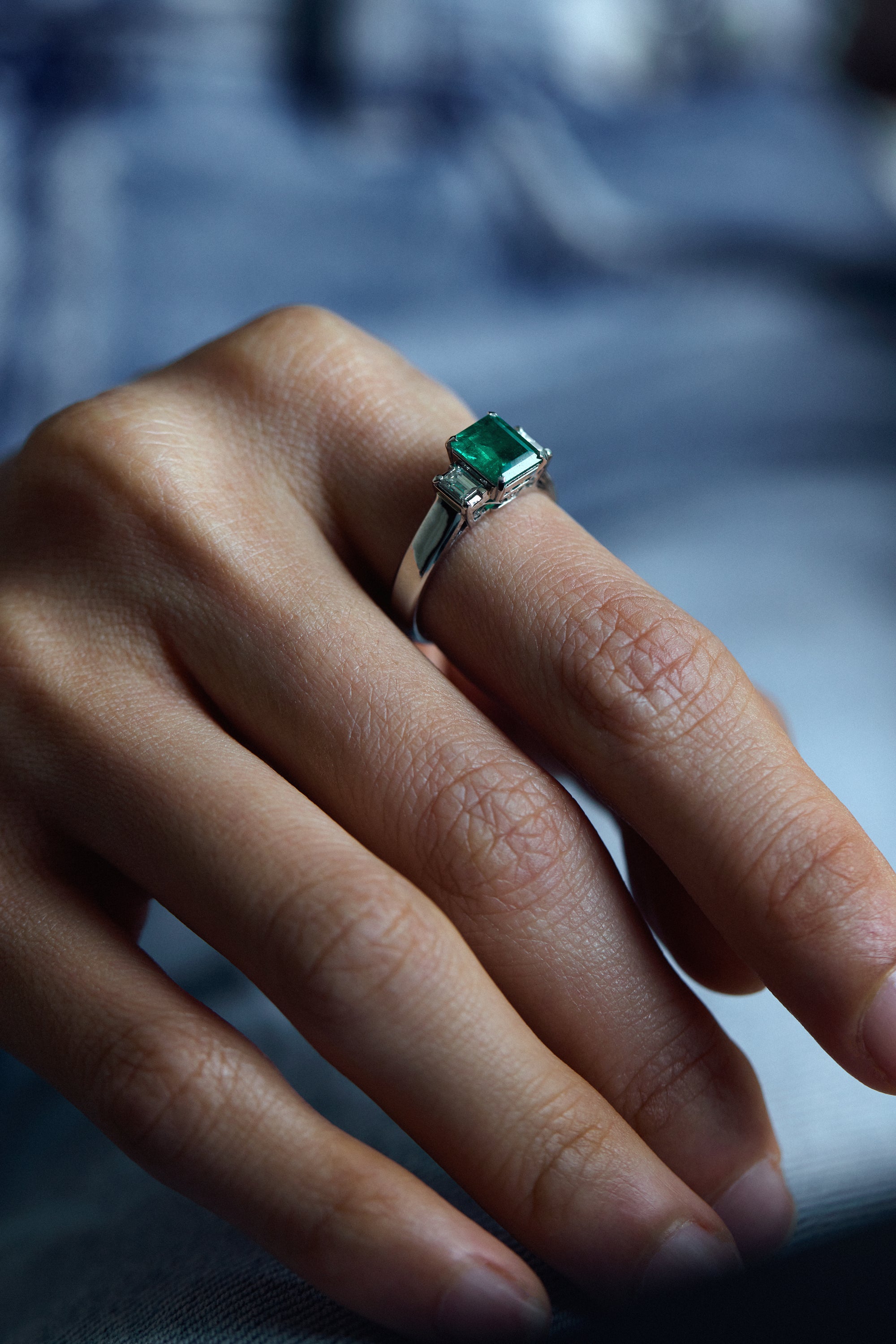 Muzo Emerald Diamond Ring