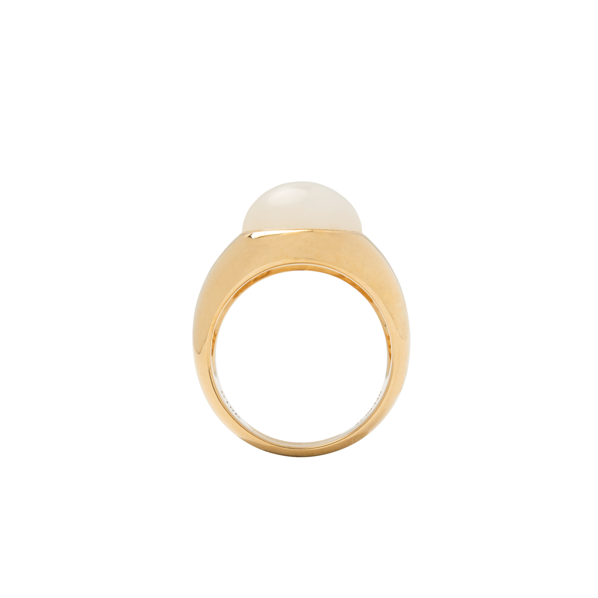 Mutton Fat Jade Chunky Ring
