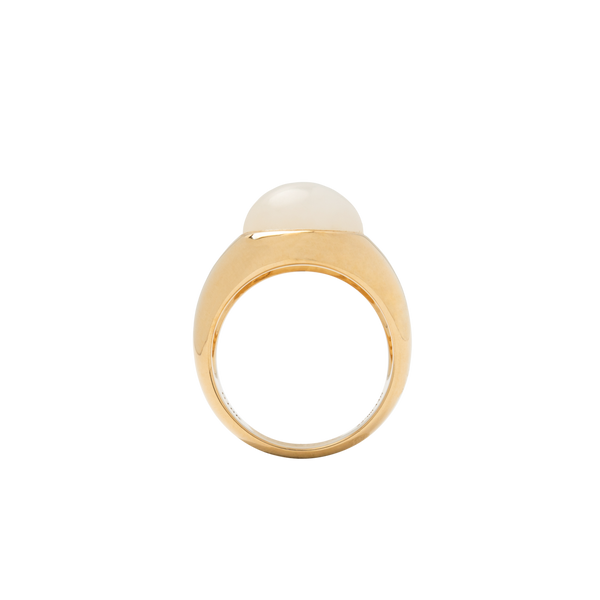 Mutton Fat Jade Chunky Ring