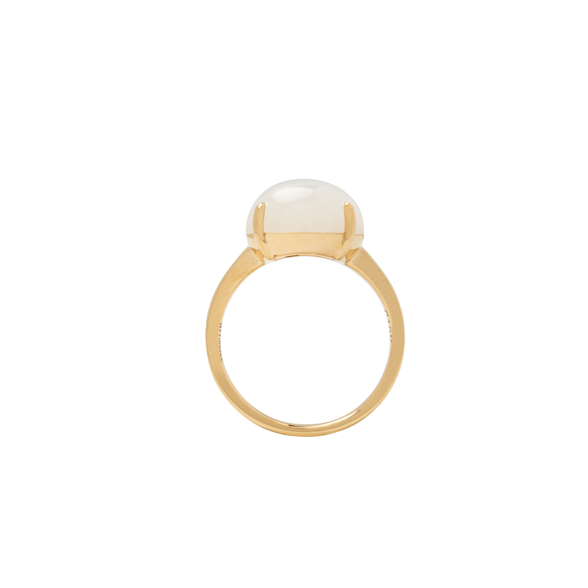 Mutton Fat Jade Claw Ring