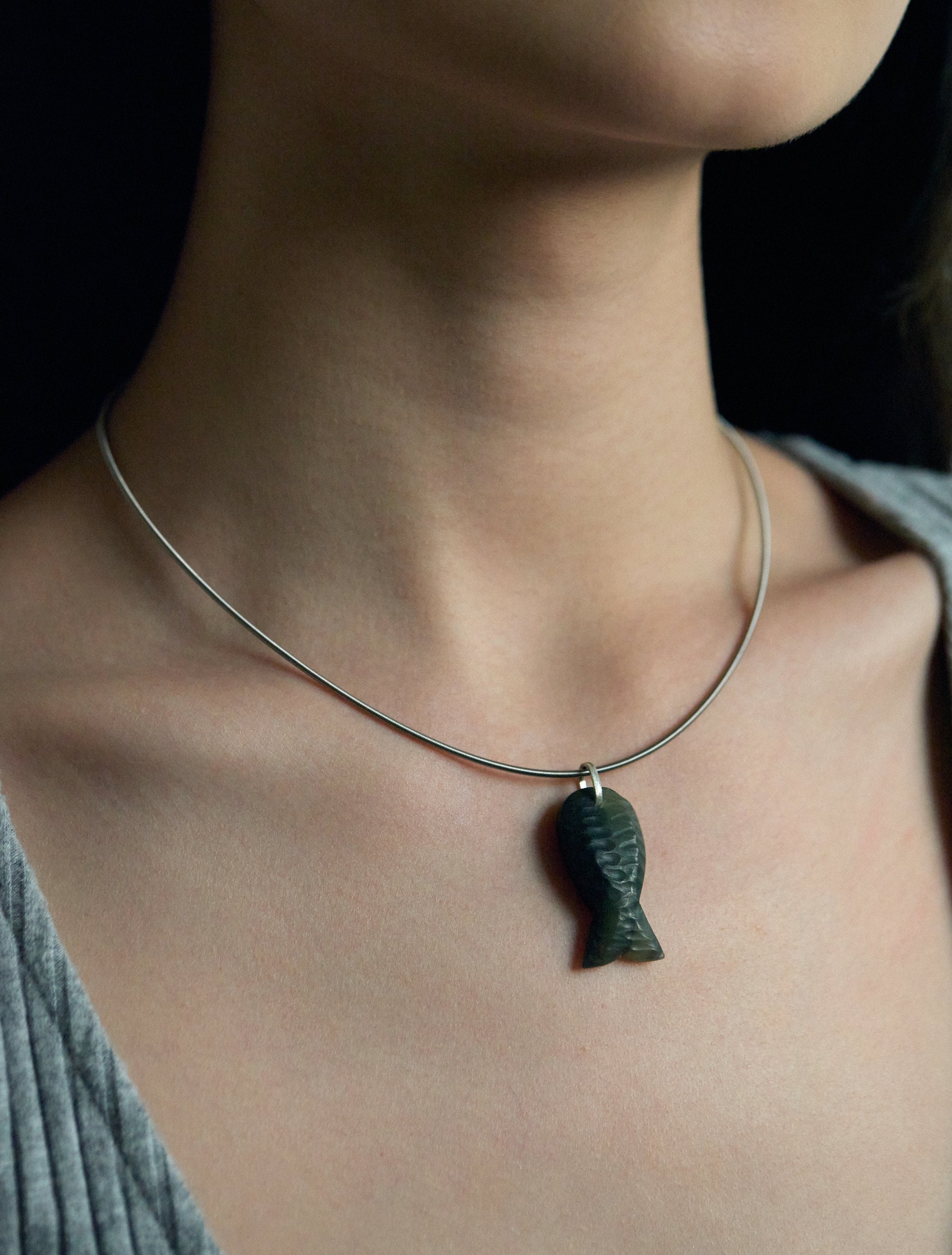 Yo Fish! Jade Pendant