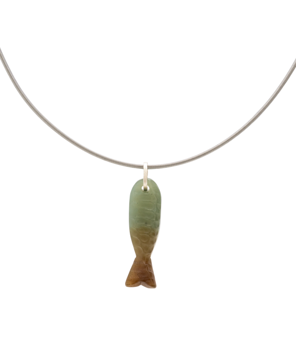 Yo Fish! Jade Pendant