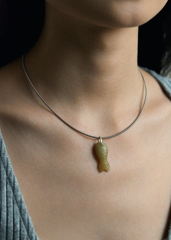 Yo Fish! Jade Pendant