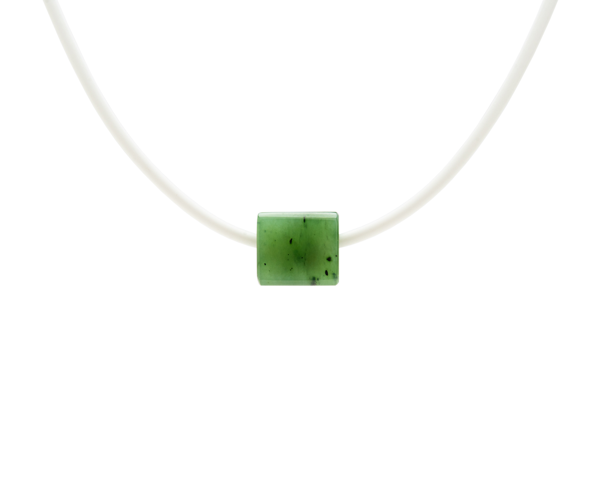 Jade Block Necklace