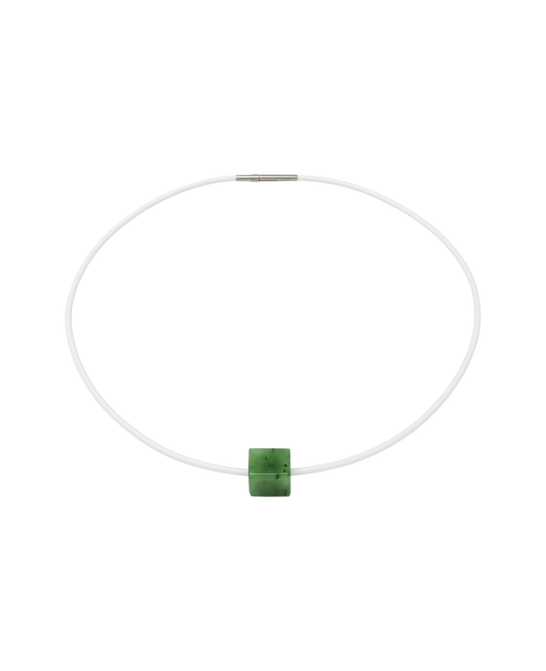 Jade Block Necklace