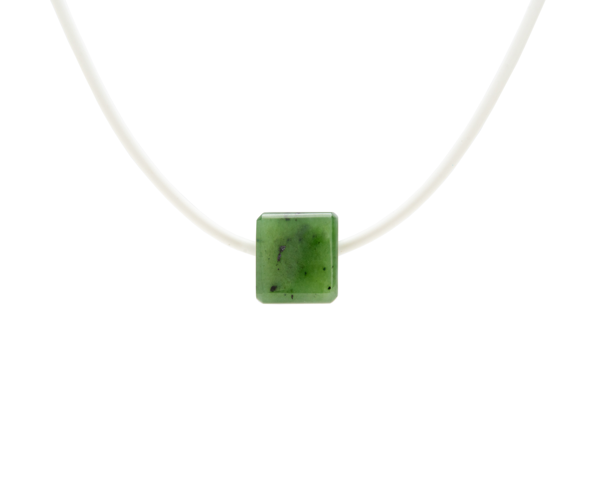 Jade Block Necklace