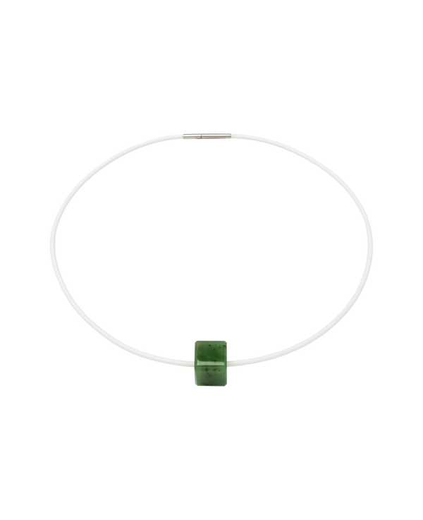 Jade Block Necklace