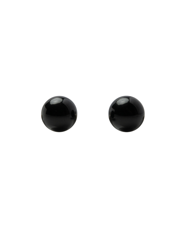 Beads Obsidian Ear Studs