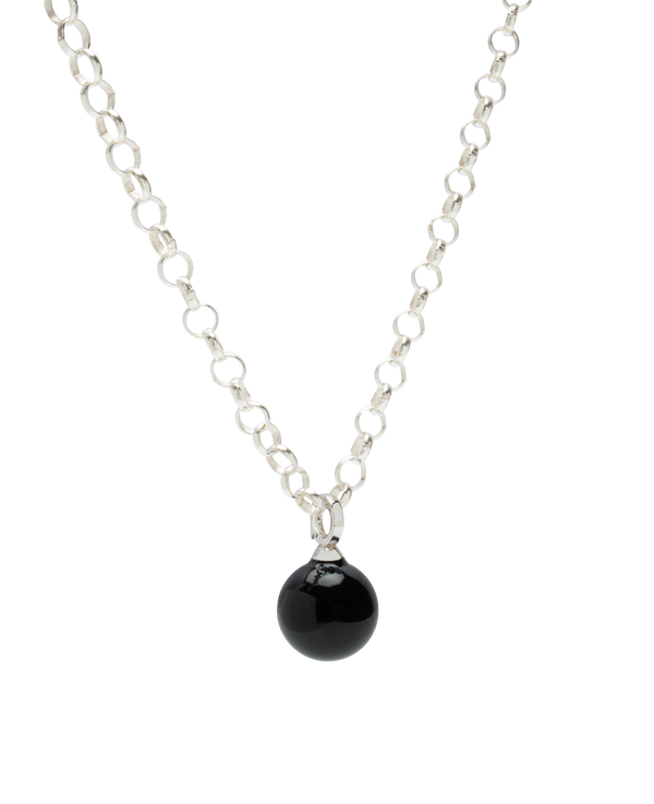 Beads Obsidian Pendant Necklace