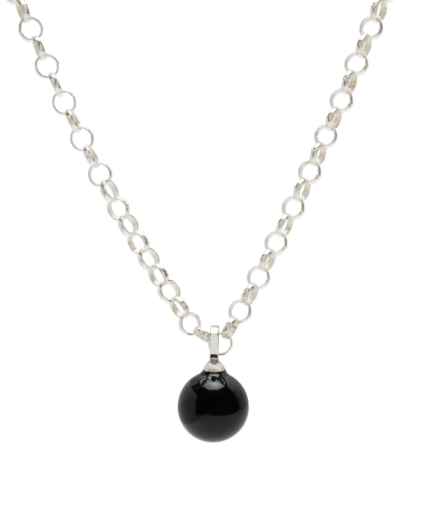 Beads Obsidian Pendant Necklace