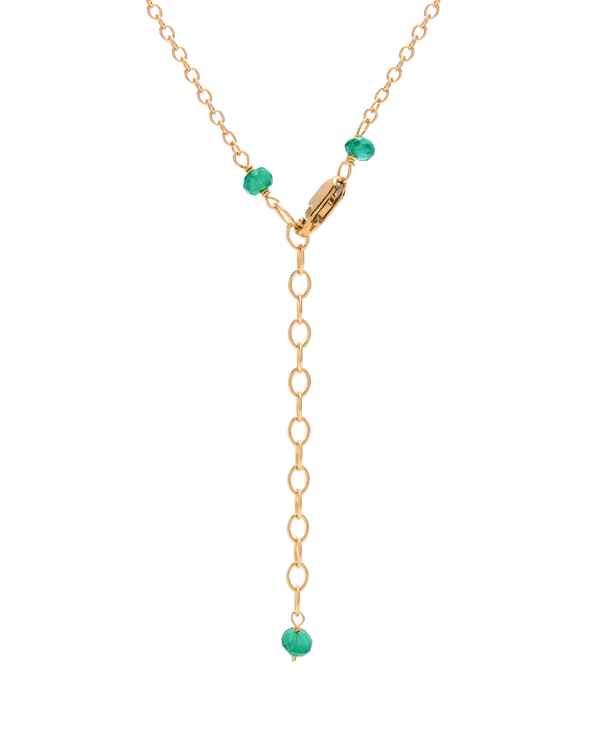 Green Agate Pear Necklace