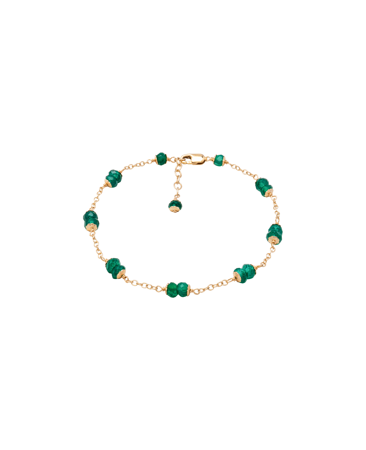 Green Agate Multi-Grain Bracelet