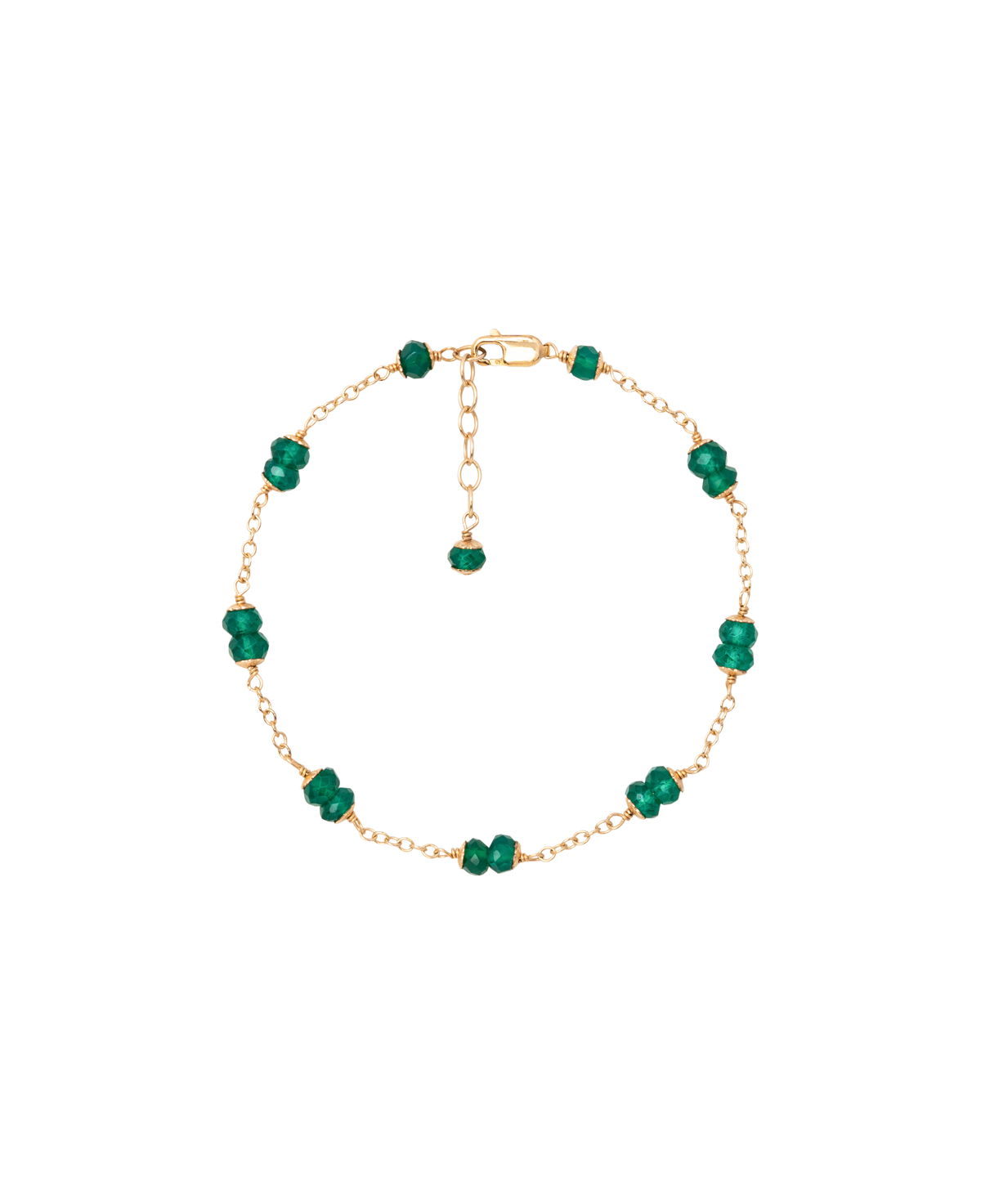 Green Agate Multi-Grain Bracelet