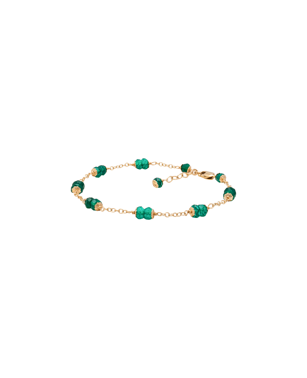 Green Agate Multi-Grain Bracelet