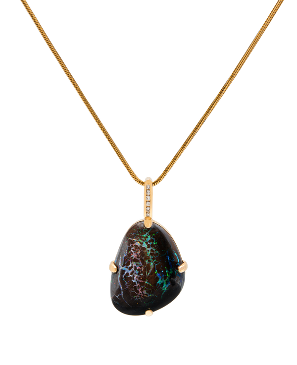 Opal Diamond Pendant