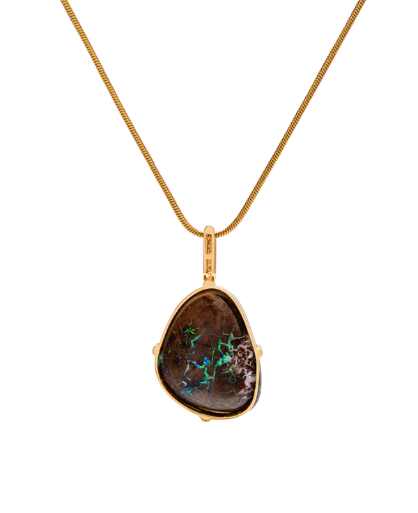 Opal Diamond Pendant