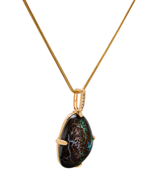 Opal Diamond Pendant